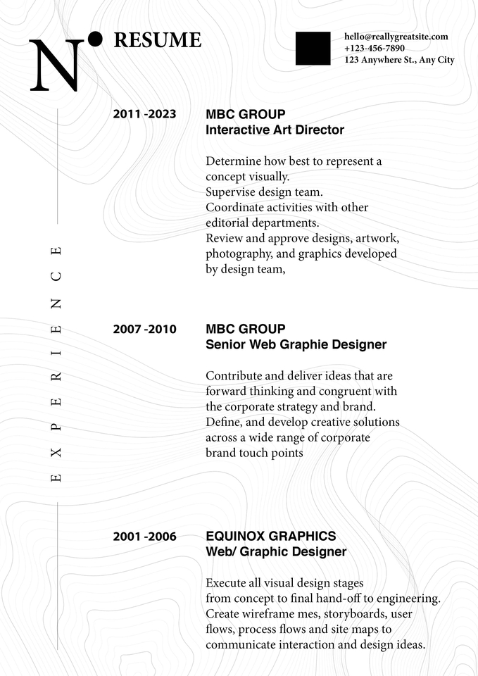 Portfolio & Resume - PORTFOLIO / RESUME / CV - 6