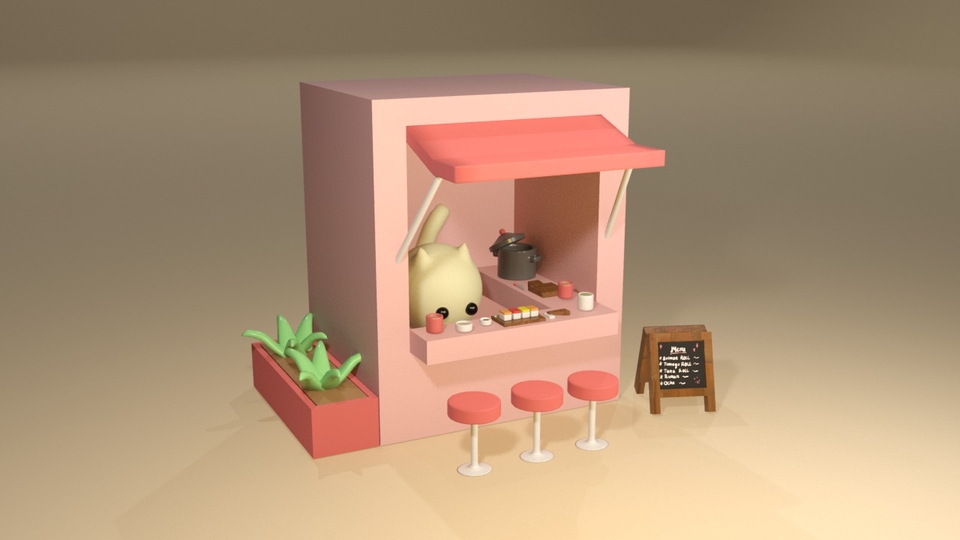 3D & Animasi - Design 3D Stylized Character, Asset, Environment Simple - 1