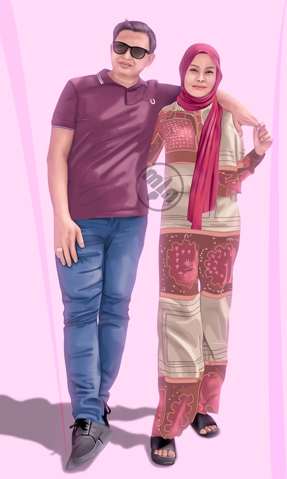 Gambar Potret - Edit foto menjadi vector - 2