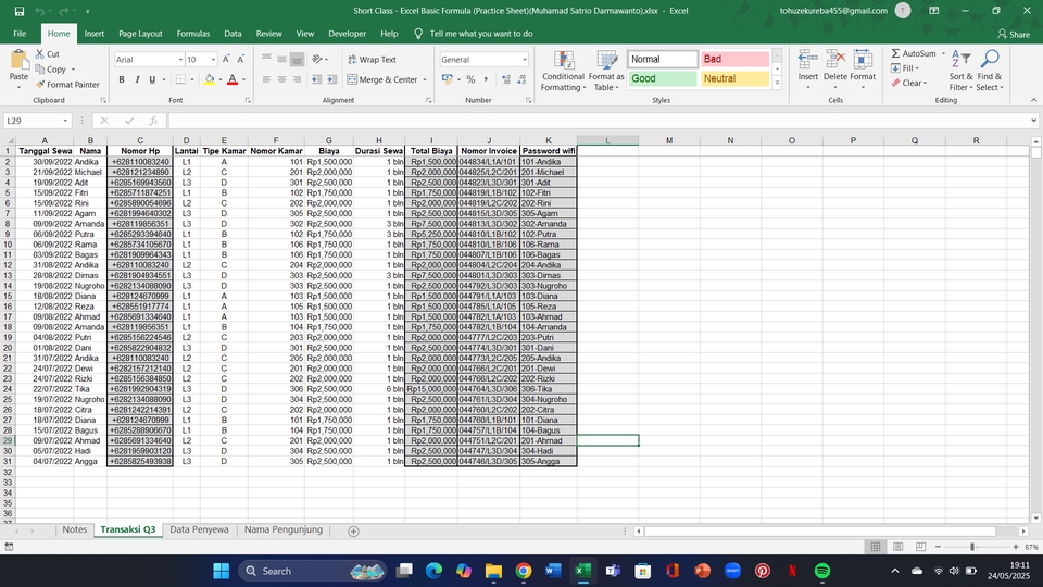 Jasa entry data excel Indonesia: Contoh data entry freelance, input data online akurat dan cepat.