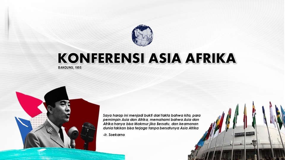 Jasa desain presentasi powerpoint konferensi asia afrika bandung 1955