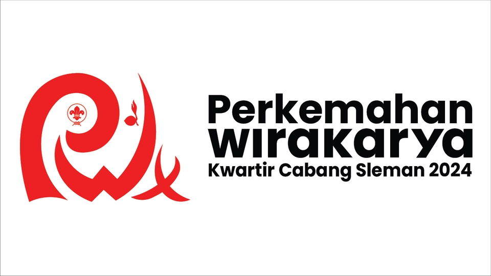 Jasa desain logo untuk Perkemahan Wirakarya Kwartir Cabang Sleman 2024, desain logo online, buat logo online, desain logo keren, desain logo perusahaan.