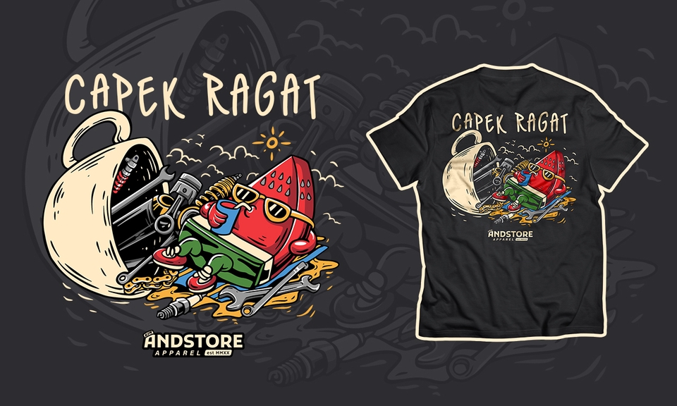 Desain Kaos & Motif - Custom Design Illustration (T-Shirt Design) - 9