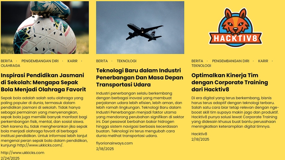 Jasa penulis artikel profesional dan copywriting di Indonesia, layanan pembuatan konten untuk website dan media sosial.