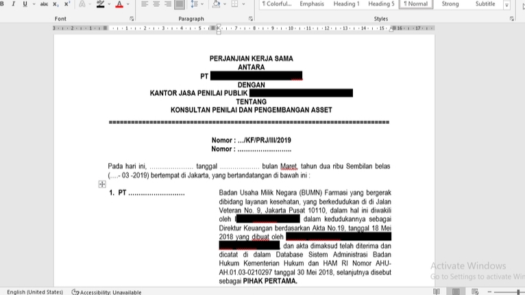 Hukum - Penyusunan Perjanjian dan Konsultasi Atas Perjanjian (Bonus Memorandum Of Understanding (MoU)) - 2