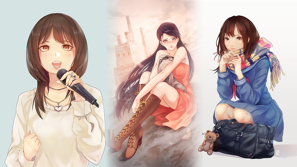 รับวาดรูปภาพประกอบ สไตล์การ์ตูนน่ารัก