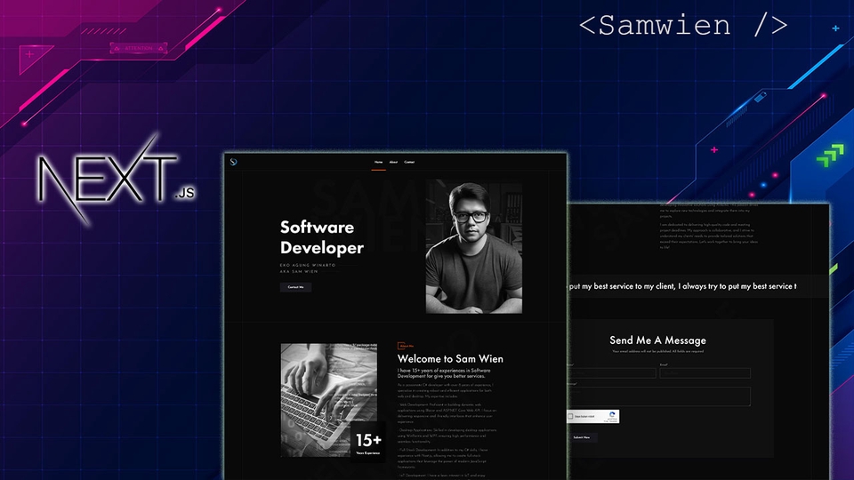 Jasa pembuatan website profesional untuk perusahaan dan toko online, website development dengan Next.js.