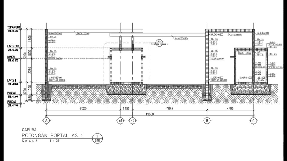 CAD Drawing - Design Struktur - 1