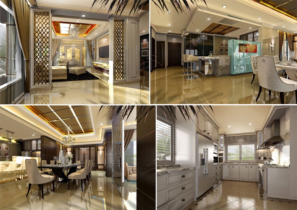 ทำ perspective 3d ภายนอก ภายใน/งานด่วน งานเร็ว