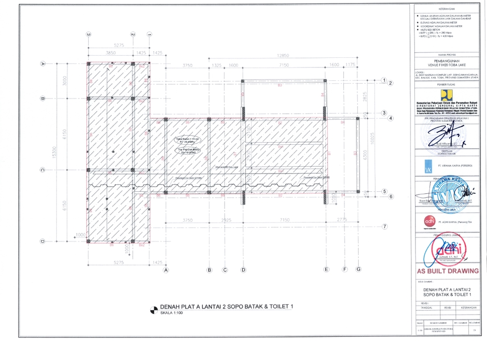 Jasa drafter autocad untuk denah plat lantai 2, sopir batang dan toilet. Jasa drafter murah, autocad murah.
