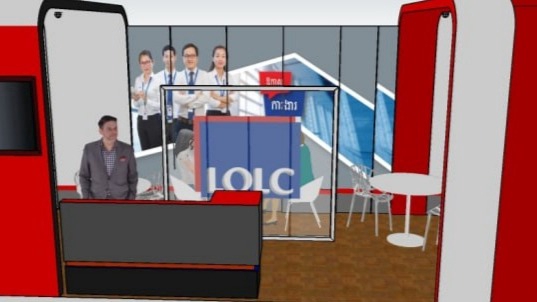 Jasa Desain Kios Minimalis Depan Rumah - Desain Booth Pameran Profesional Minimalis, Modern, & Fungsional