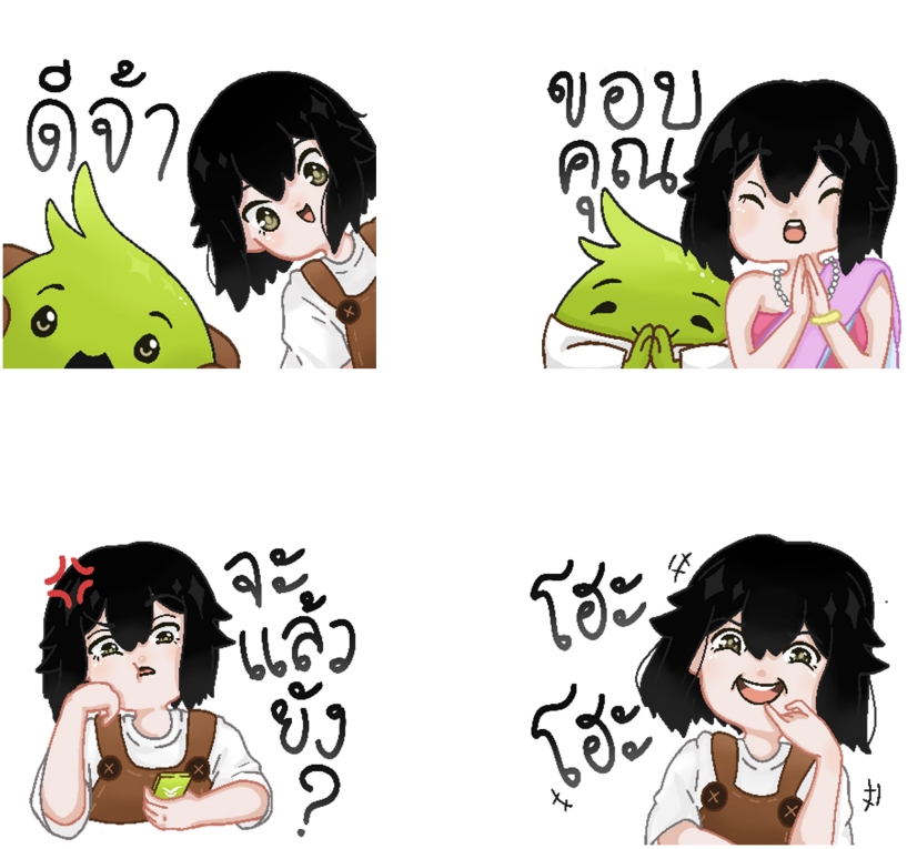 ออกแบบ LINE Sticker - รับออกแบบสติ้กเกอร์ไลน์ภาพนิ่ง น่ารัก ๆ - 10