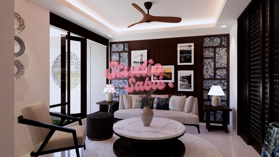 Jasa desain interior rumah minimalis modern 3D, desain interior cafe, jasa render 3D