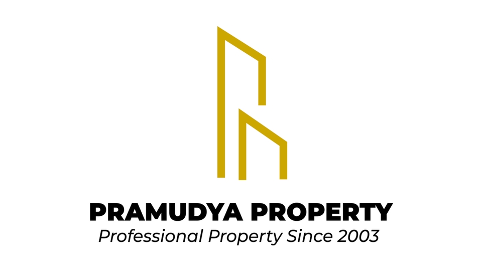 Logo Pramudya Property, jasa desain logo profesional untuk properti, desain logo perusahaan properti, logo bisnis properti, buat logo properti online
