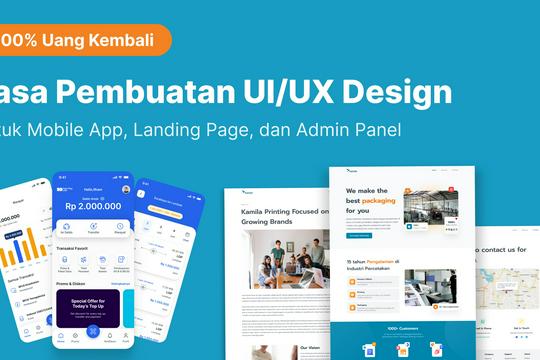 UI/UX Design - Figma untuk Website, Mobile App dan Landing Page