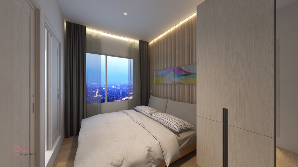 รับออกแบบตกแต่งภายในคอนโด ออกแบบห้องนอน บนพื้นที่จำกัด ด้วยเฟอร์นิเจอร์สีขาว สไตล์โมเดิร์น รับสร้างบ้าน รับรีโนเวทบ้าน รับตกแต่งคอนโด ออกแบบคอนโด ตกแต่งคอนโด ออกแบบภายในคอนโด รับออกแบบตกแต่งภายใน รีโนเวทคอนโด รับรีโนเวท renovate condo รีโนเวทคอนโดเก่า