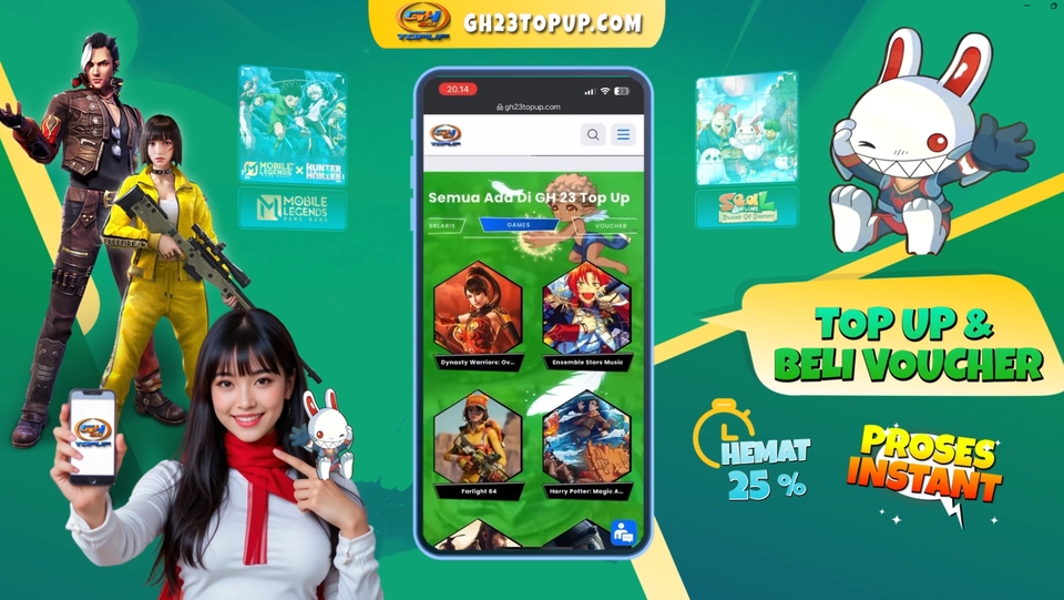 Jasa pembuatan motion graphic untuk iklan, promosi, konten digital, dan presentasi.