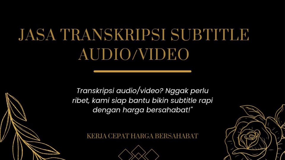 Jasa pengetikan online, ketik subtitle audio video, harga bersahabat, cepat, dan rapi.