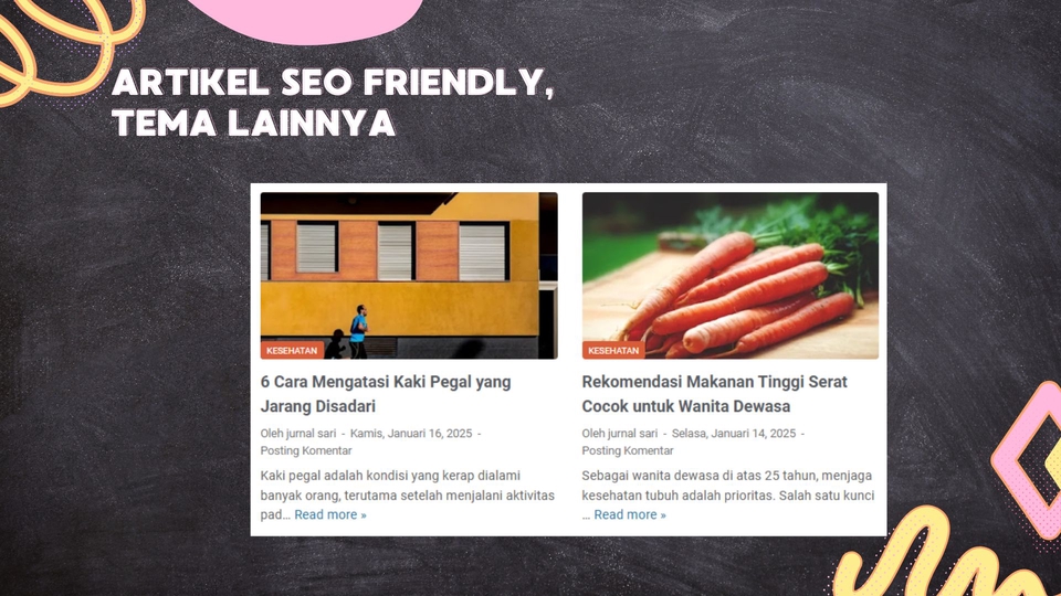 Jasa blogger profesional, rekomendasi makanan tinggi serat untuk wanita dewasa, jasa content placement, jasa blogger placement, blogger terkenal di indonesia, jasa sponsored post blogger, harga blogger indonesia, blogger indonesia