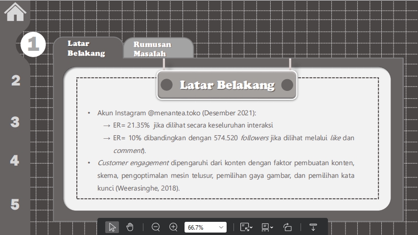 Jasa pembuatan presentasi powerpoint dengan desain latar belakang menarik dan informatif.