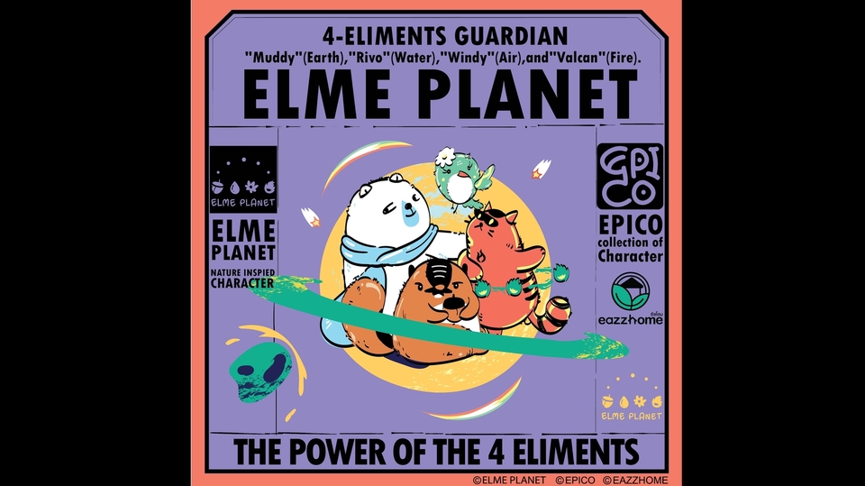 ออกแบบคาแรคเตอร์ 4 องค์ประกอบ ธรรมชาติ สไตล์ญี่ปุ่น คาแรคเตอร์น่ารัก ออกแบบ mascot รับออกแบบตัวละคร 3d ออกแบบตัวละคร vtuber