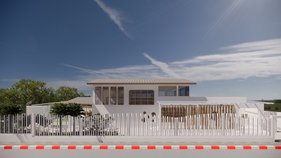 เขียนแบบวิศวกรรมและออกแบบโครงสร้าง - บ้านพักอาศัย ค.ส.ล. 1 ชั้น - 1