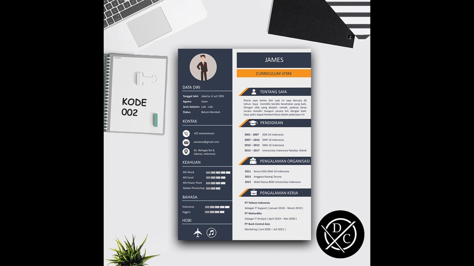 Portfolio & Resume - Desain CV/Resume Menarik Portofolio Professional ( 1x 24 jam ) - 3