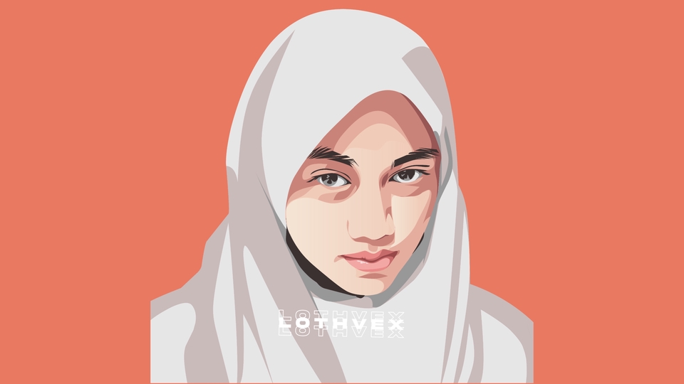 Gambar Potret - Desain Vector/Vexel/Karikatur , sehari jadi - 2