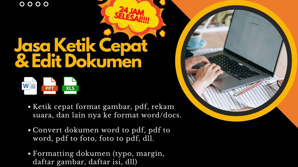 Pengetikan Umum - JASA KETIK DAN EDIT DOKUMEN (EDIT FORMAT LAPORAN TUGAS, SRIPSI, DAN DOKUMEN LAINNYA) - 1