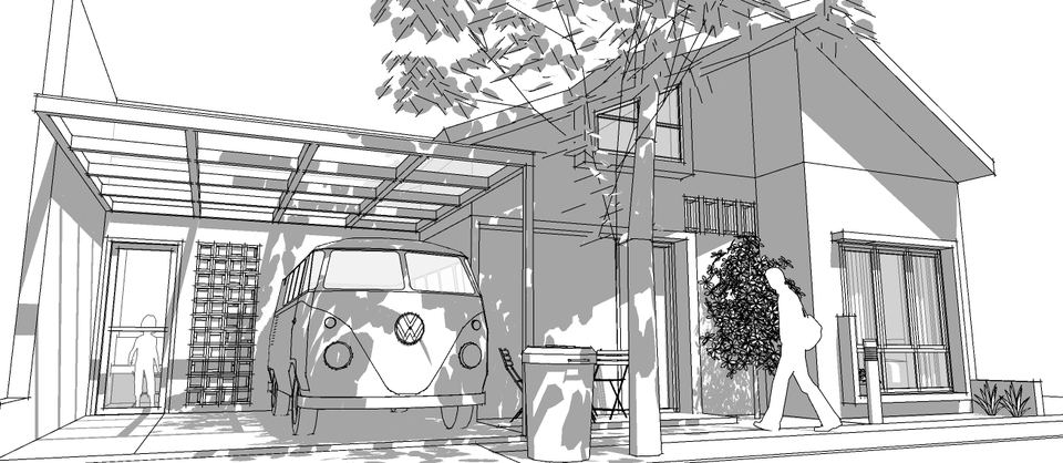 3D & Perspektif - Butuhrancangandesain Arsitektural Rumah Tinggal, Kost, Kantor, Cafe, Sekolah, Siteplan, dll. - 18