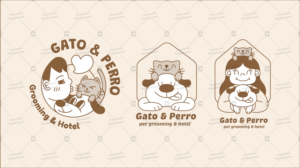 Logo - รับออกแบบ Logo Vector ลายเส้น สไตล์น่ารัก ตามที่ลูกค้าต้องการจ้า - 7