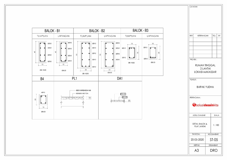 CAD Drawing - GAMBAR KERJA PROFESIONAL - 28