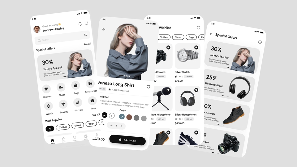 UI & UX Design - Clean UI/UX Design for Mobile Application with Figma - 1