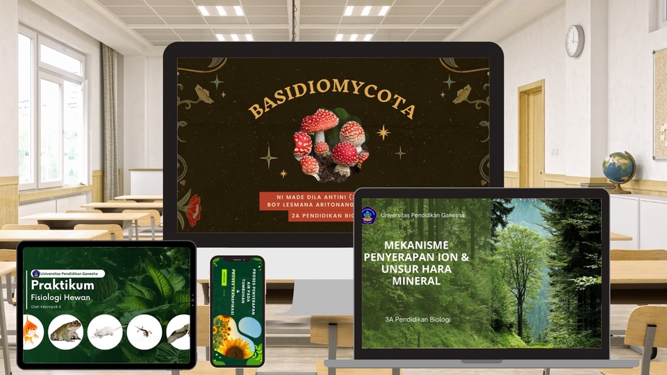 Jasa desain presentasi powerpoint profesional dengan desain menarik dan informatif.  Layanan desain slide presentasi untuk kebutuhan seminar, kuliah, bisnis, dan lainnya.  Harga desain powerpoint murah dan berkualitas.