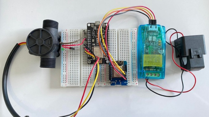 รับทำโปรเจค IoT ระบบวัดการไหลของน้ำด้วย Arduino NodeMCU และเซ็นเซอร์วัดการไหล