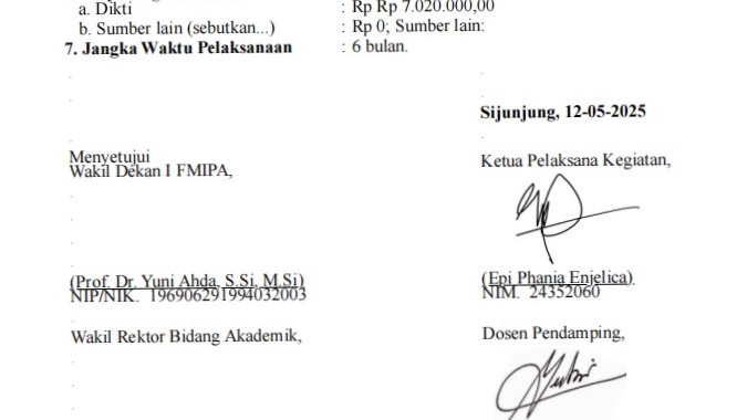 Jasa Pengetikan Online - Contoh Surat Permohonan Dana Kegiatan Mahasiswa di Kampus