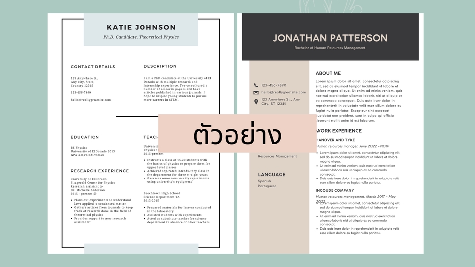 Portfolio & Resume - Resume แบบ Professional ตามมาตราฐานทั่วโลก - 4