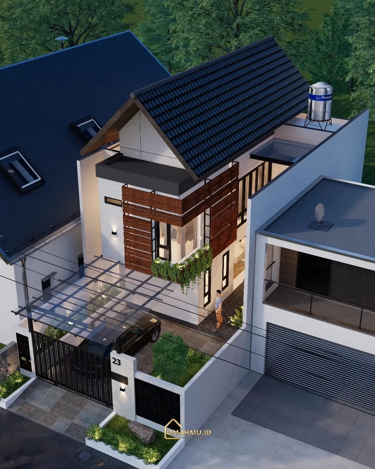 3D & Perspektif - Desain rumah , ruko , cafe dll. - 4