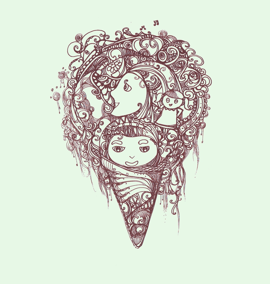 ภาพประกอบเวกเตอร์ - วาดเส้นไทยประยุกต์ แบบ vector ๆ - 16