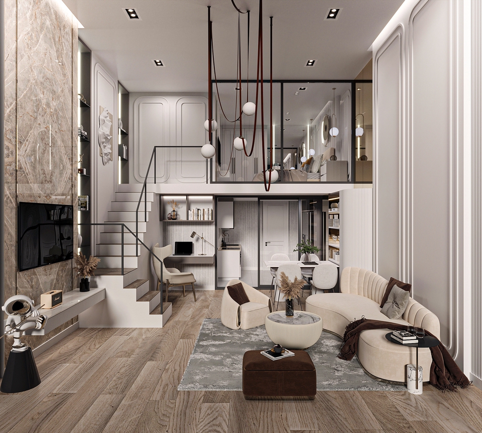 รับออกแบบ 3D Perspective ภายใน