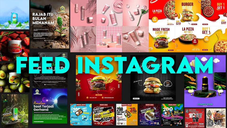 Banner Online - Feed Instagram dengan 3D/Manipulasi - 1