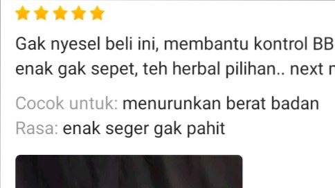 Jasa review produk teh herbal untuk menurunkan berat badan, rasa enak, segar, tidak pahit, next review