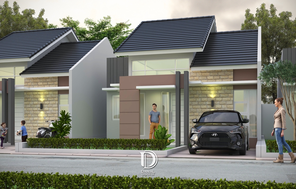 3D & Perspektif - Desain Gambar 3D Rumah, Ruko, Kost, dll - 13