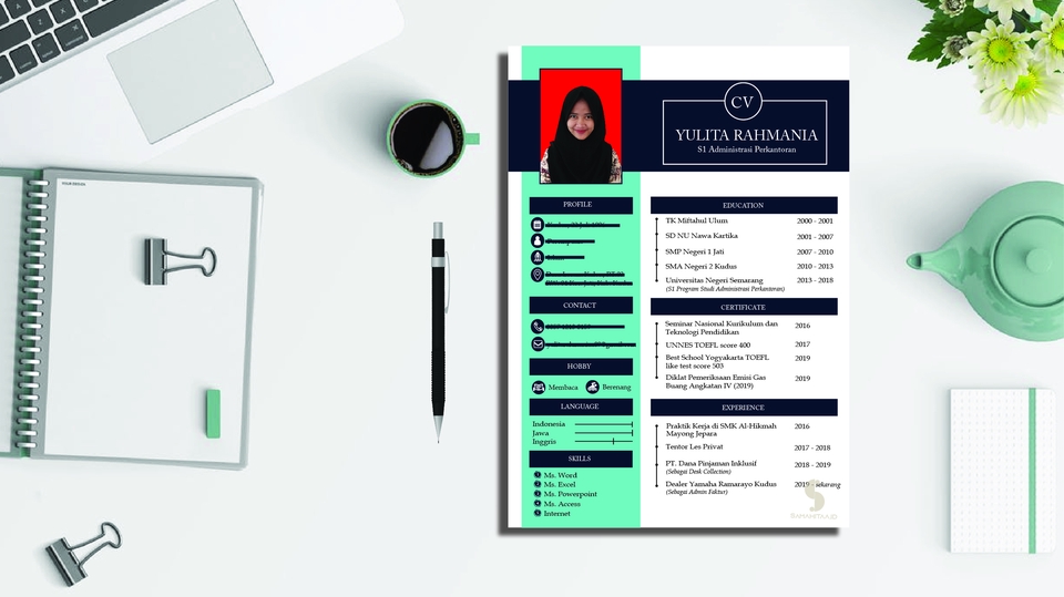 Portfolio & Resume - Desain CV Murah 1 Hari Jadi - 2