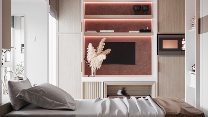 3D & Perspektif - Jasa Desain Apartment / Render Interior Cepat dan Realistik - 1