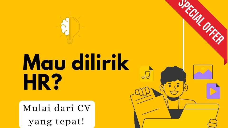 Jasa Desain CV (Curriculum Vitae) & Portofolio - Jasa Desain CV Profesional & Kreatif SEHARI JADI