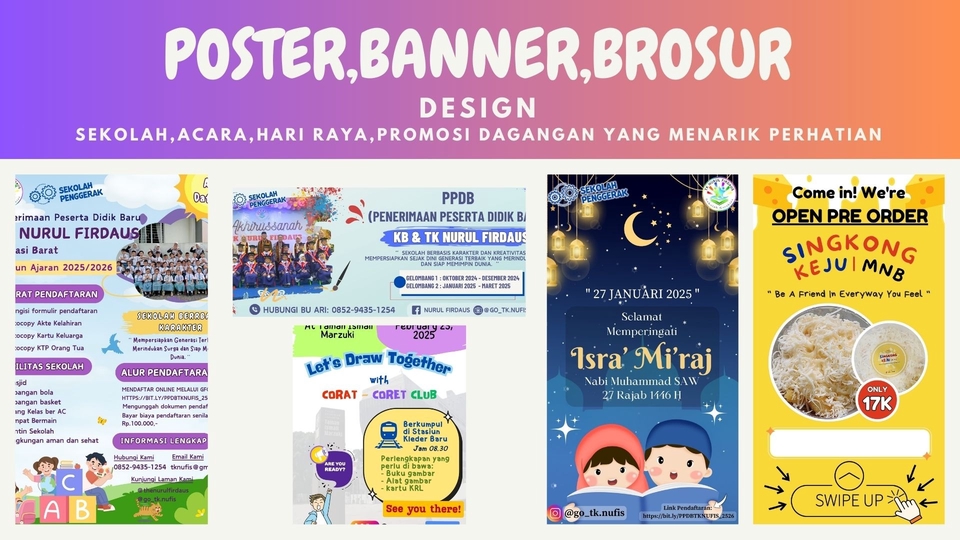 Digital Printing - Jasa Desain Poster,dan Banner Menarik & Profesional - 1