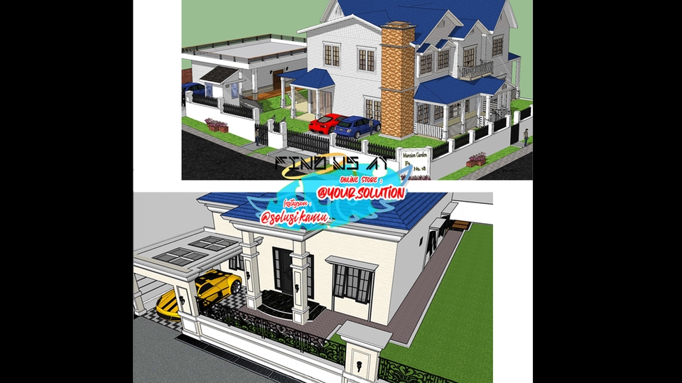 CAD Drawing - Jasa Gambar Desain dan RAB Rumah / Bangunan / Gedung Serta Kursus AutoCAD 2D, SketchUp, dan RAB - 1