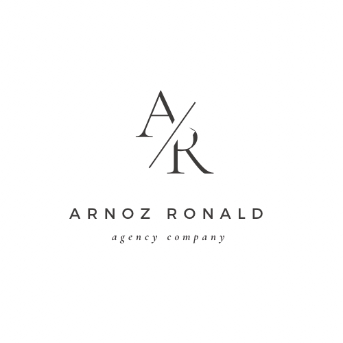 Jasa desain logo profesional untuk bisnis Anda, logo ARNOZ RONALD, agency company.