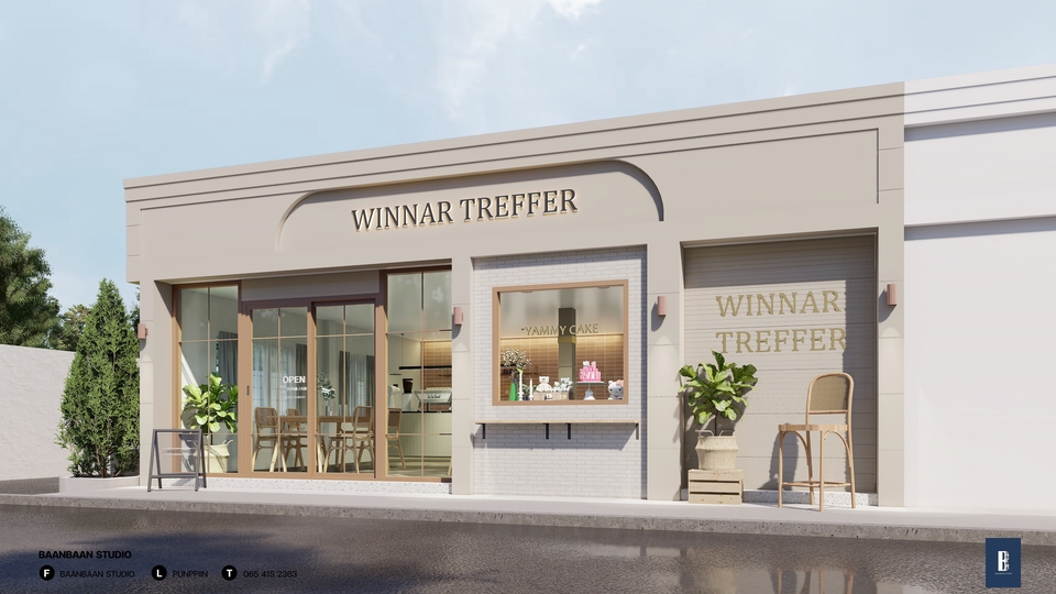 ออกแบบร้านค้า 3d perspective รับออกแบบร้าน 3d perspective รับเขียนแบบ 3d perspective ราคาถูก winnar treffer